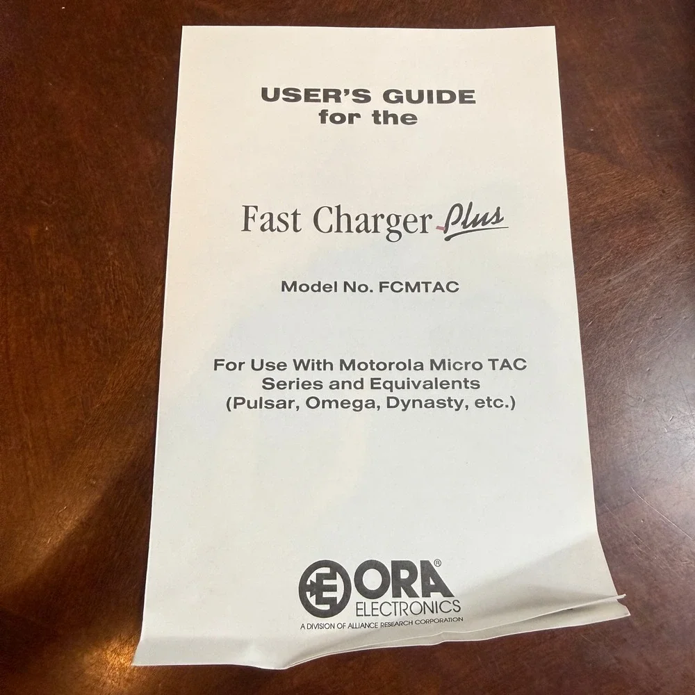 ORA Electronics Fast Charger Plus for Motorola Micro TAC FCMTAC Vintage 1995